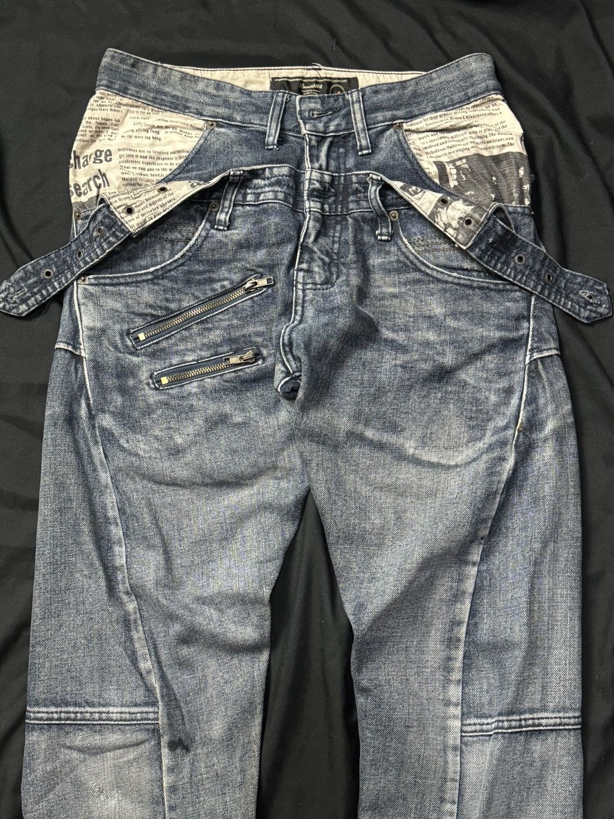 Hysteric Glamour × Japanese Brand × PPFM Double Waist Breathmint Japanese Denim Size US 30 / EU 46 - 4 Thumbnail