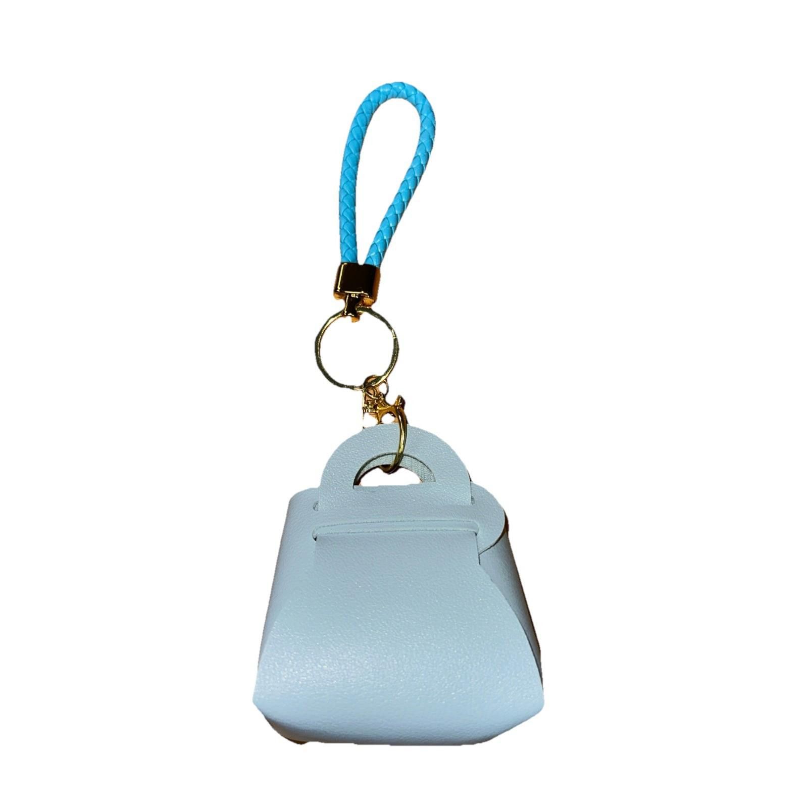 The Unbranded Brand Bag Pendant Earphone Bag Keychain Storage Small Bag Solid Size ONE SIZE - 2 Thumbnail