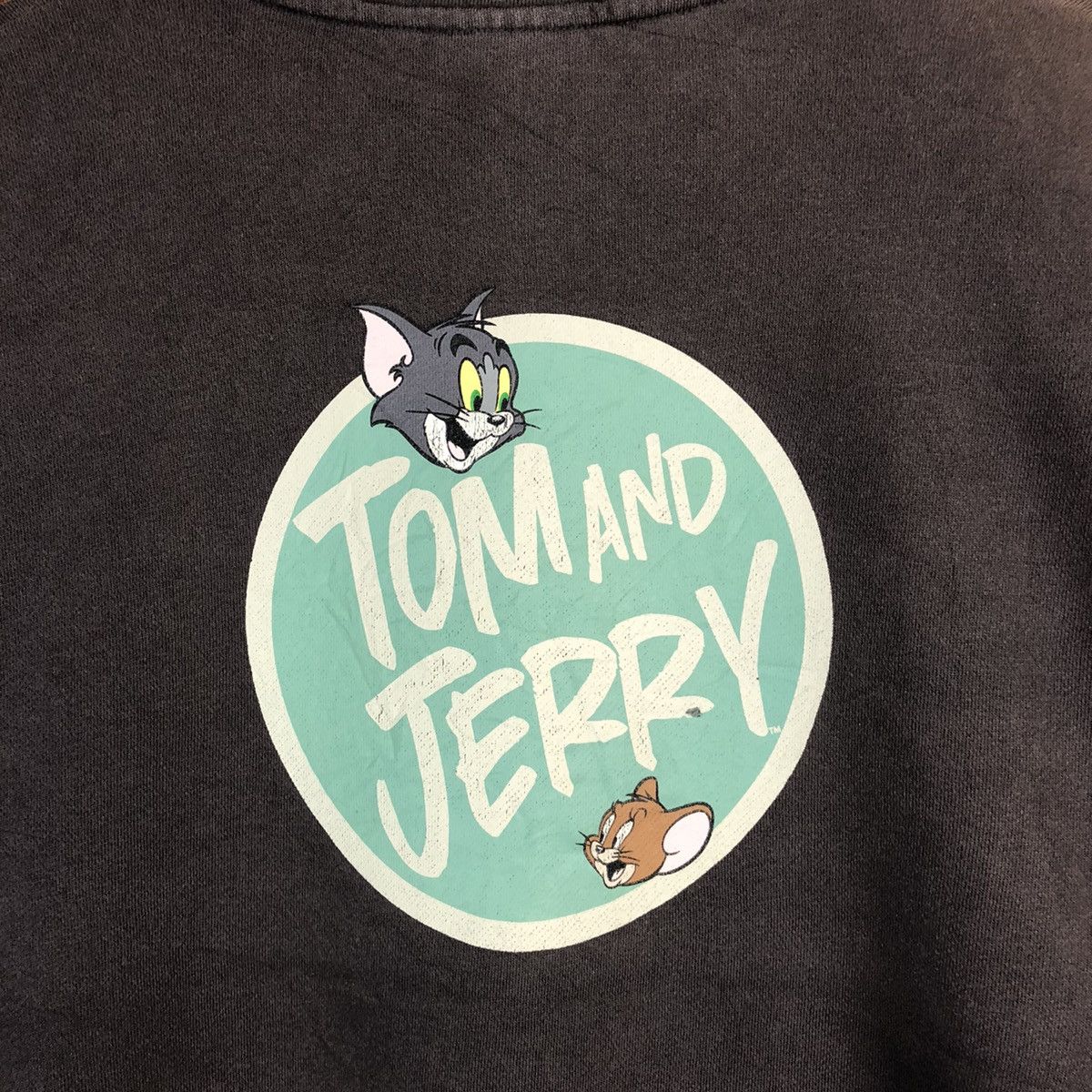 Japanese Brand × Vintage Discus Athletic Tom & Jerry Grey faded Sweatshirt #7562 Size US L / EU 52-54 / 3 - 3 Thumbnail