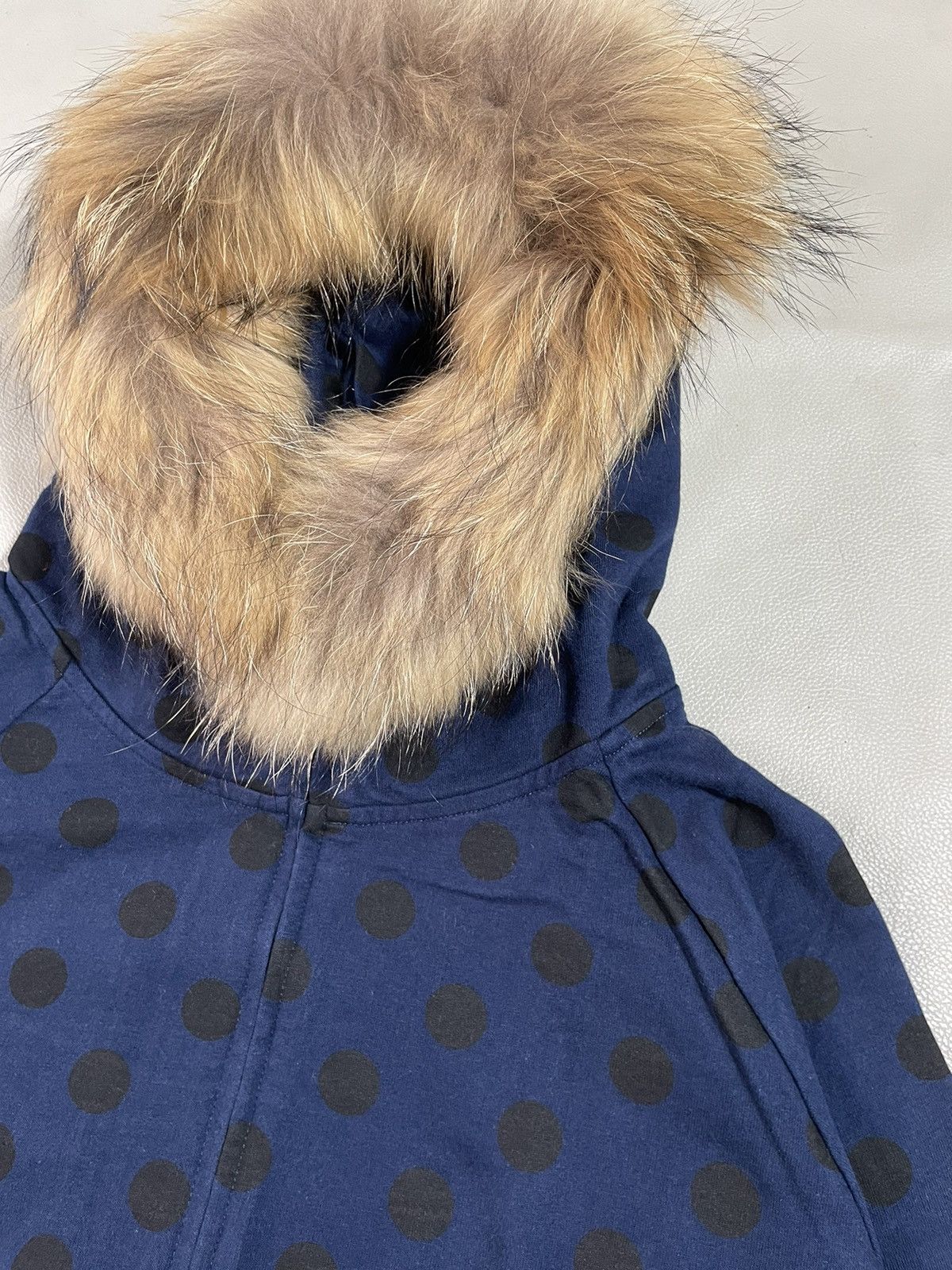 Hysteric Glamour Japan syrup Polkadot Fur Hoodie Distressed style Size US L / EU 52-54 / 3 - 3 Thumbnail