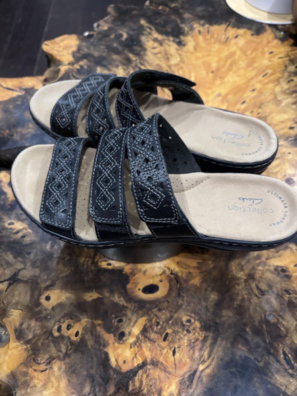 Clarks Clarks Women's Black Sandals with Adjustable Straps Size 5.5 Size US 5.5 / IT 35.5 - 5 Thumbnail