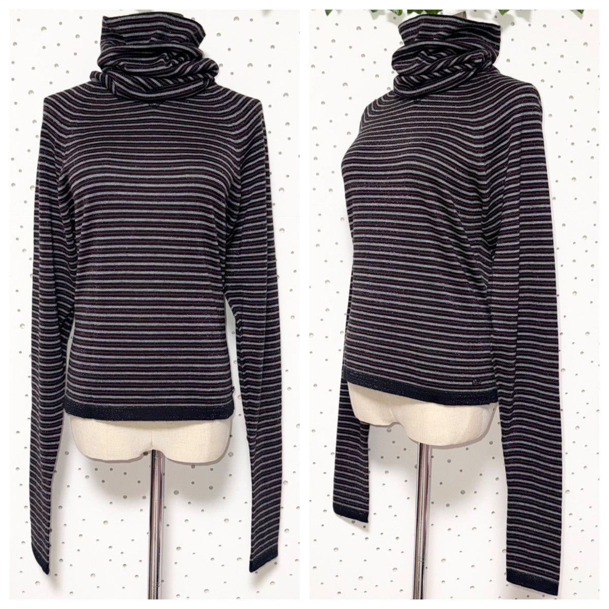 Chanel Authentic Chanel COCO Striped Long Sleeve Knit Sweater 34 Size XS / US 0-2 / IT 36-38 - 5 Thumbnail