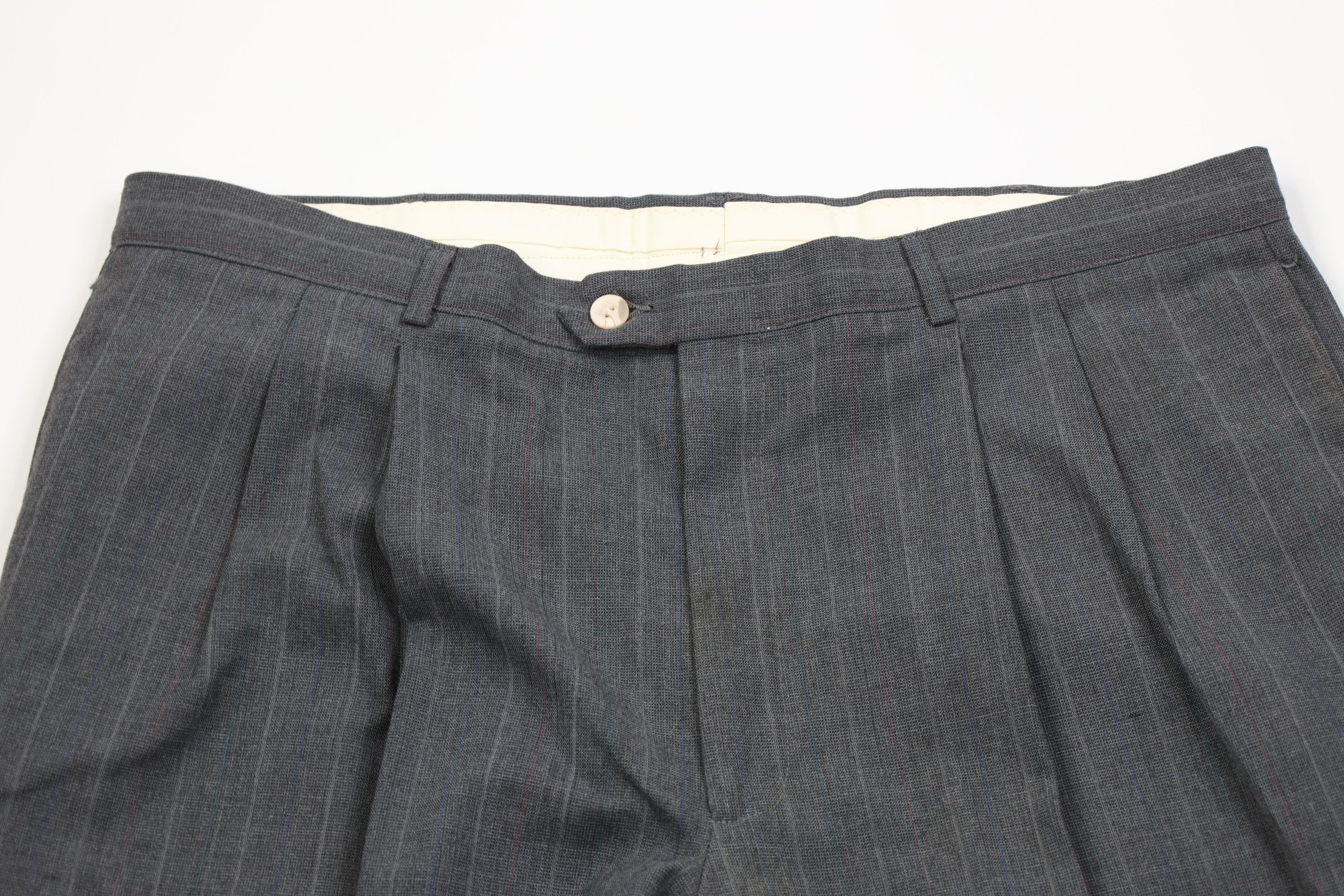 Vintage Vintage 70s Worsted Wool Blend Knit Wide Leg Chino Pants USA Size US 38 / EU 54 - 2 Thumbnail
