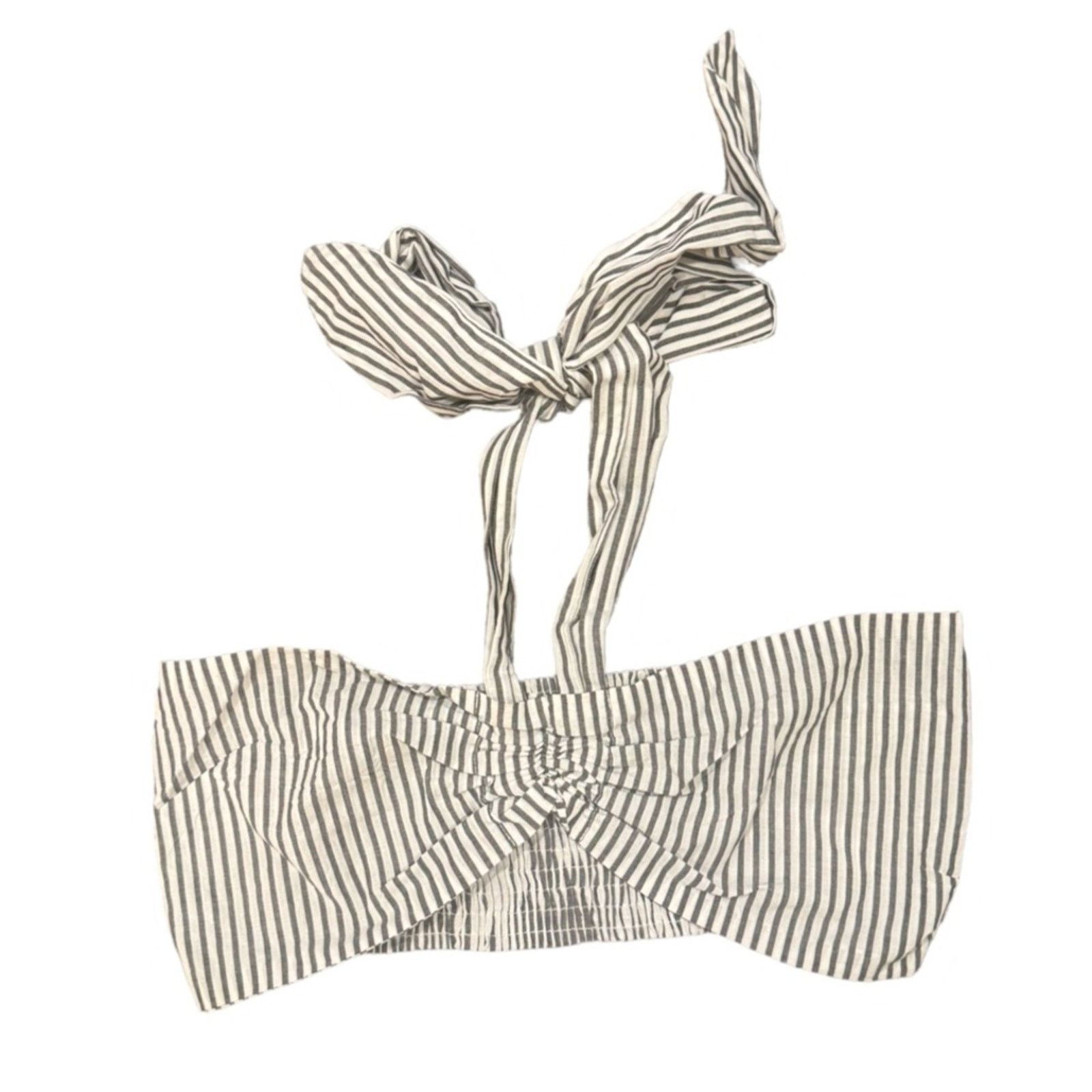 Mara Hoffman Mara Hoffman Pinstriped Bikini Crop Top Size S Size S / US 4 / IT 40 - 4 Thumbnail