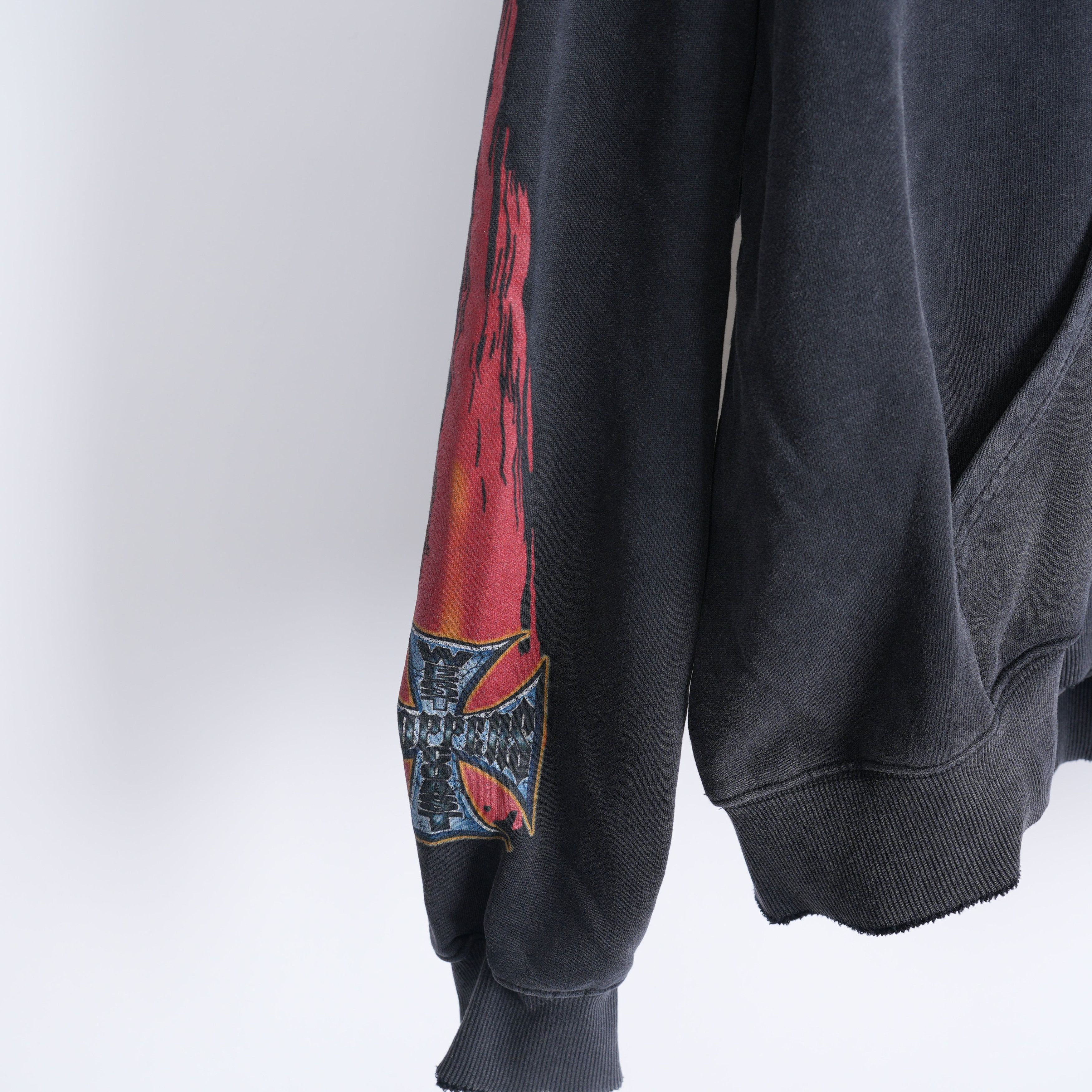 Vintage VINTAGE THRASHED WCC WEST COAST CHOPPERS HOODIE Size US XL / EU 56 / 4 - 4 Thumbnail