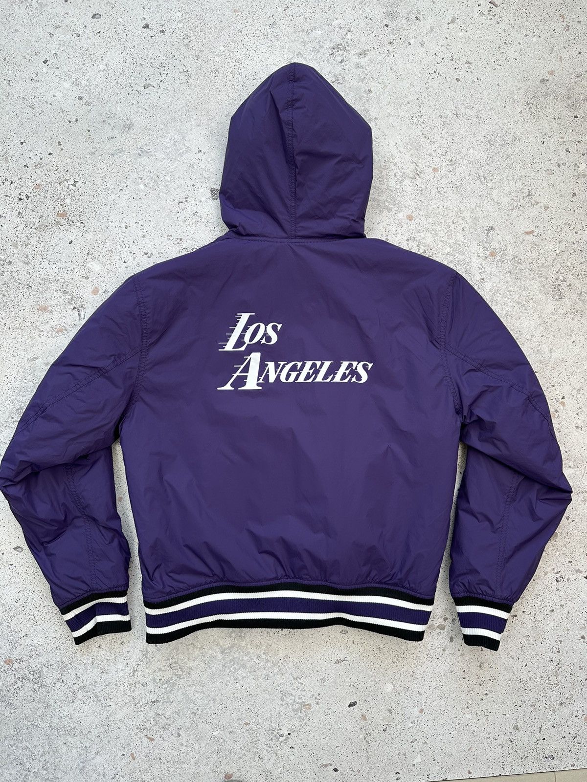 NBA × Nike NEW🔥 Nike Los Angeles Lakers LA Purple light jacket Men M Size US M / EU 48-50 / 2 - 8 Thumbnail