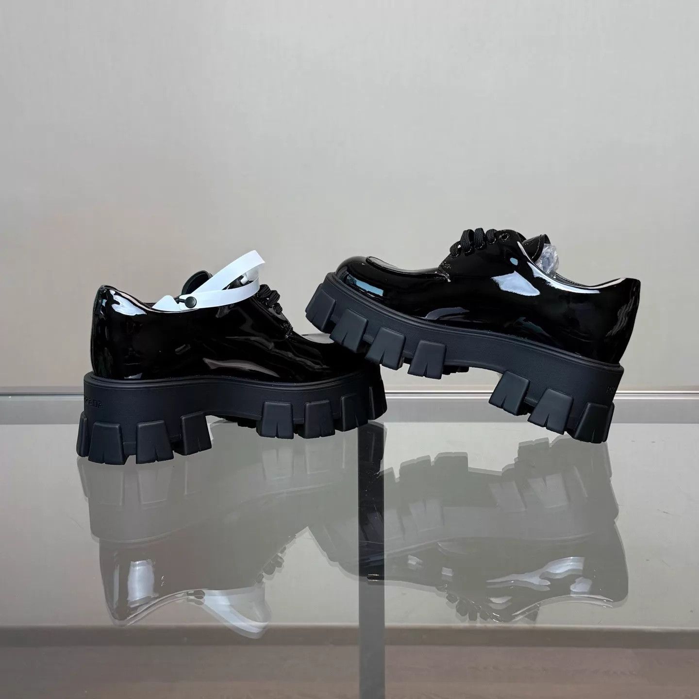 Prada Prada Monolith Patent Platform Loafer 36.5 Unworn Size US 6 / IT 36 - 6 Thumbnail