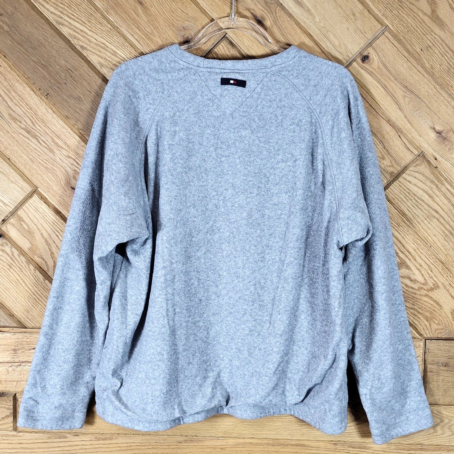 Vintage VINTAGE Tommy Jeans Fleece Sweatshirt Striped Crewneck Gray Mens L Size US L / EU 52-54 / 3 - 6 Thumbnail