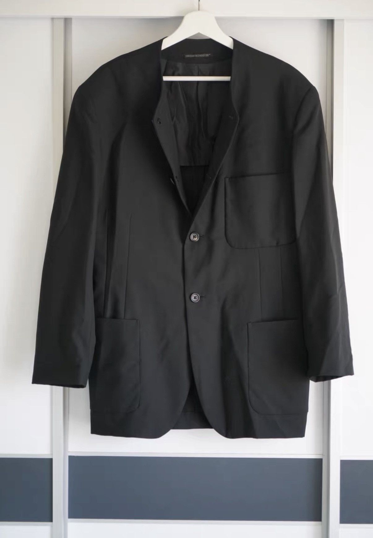 Yohji Yamamoto Yohji Yamamoto 95ss Collarless Gakuran Jacket K4 Size US S / EU 44-46 / 1 - 2 Thumbnail