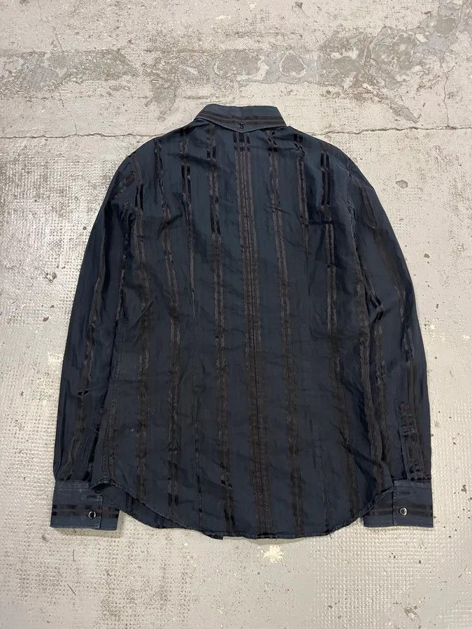 Dolce & Gabbana 2000s Dolce & Gabbana Lined Mafia Navy Shirt Size US S / EU 44-46 / 1 - 7 Thumbnail