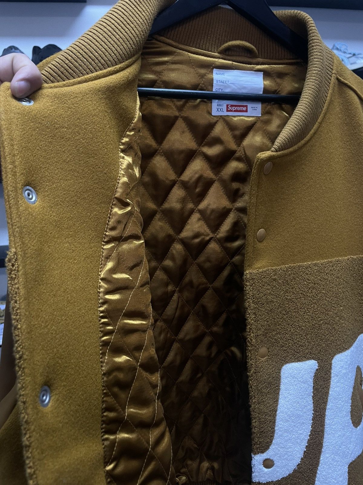 Supreme Supreme big logo chenille varsity jacket Size US XXL / EU 58 / 5 - 4 Thumbnail