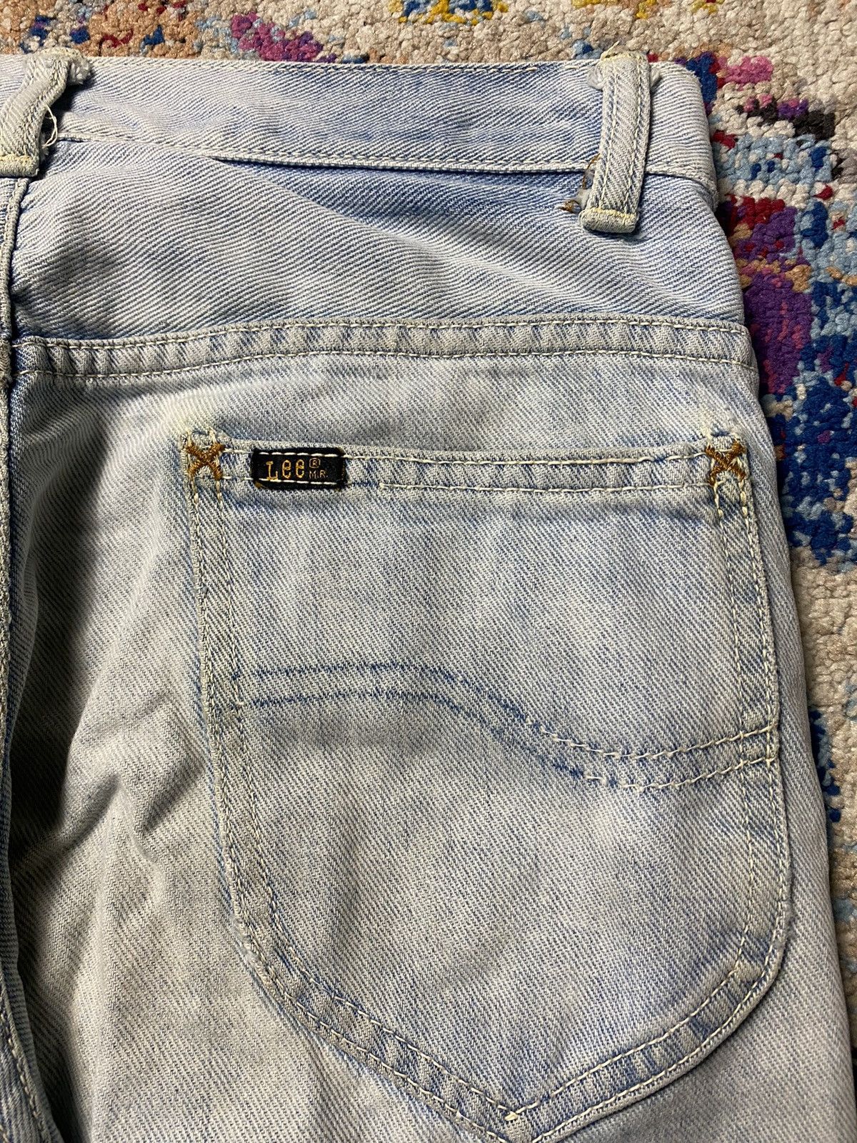 Lee × Vintage Vintage Lee MR Slim Straight Rindem Was Jeans W28 Size US 28 / EU 44 - 5 Thumbnail