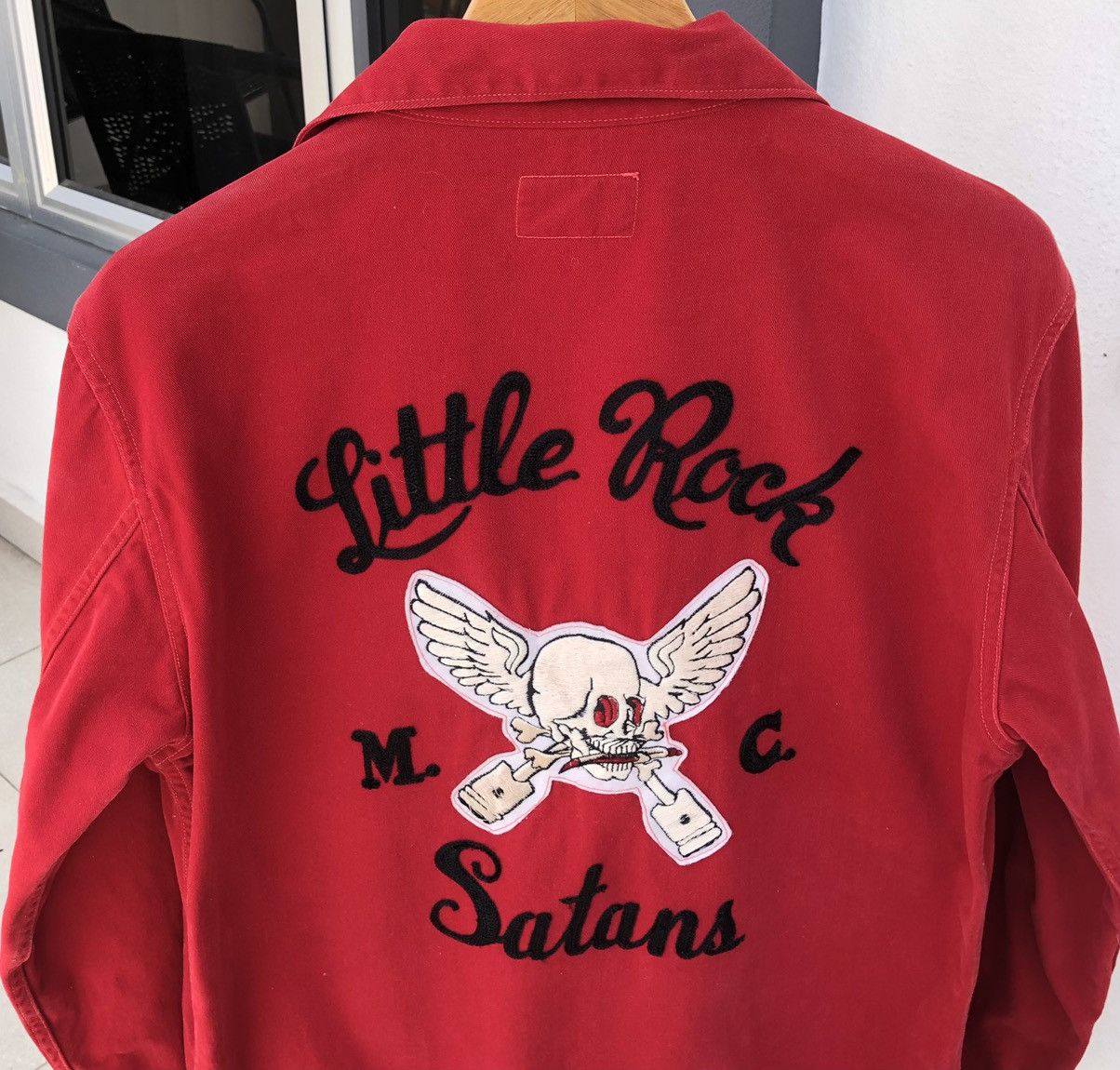 Whitesville VTG Whitesville Skull Head Trucker Jacket By Toyo Enterprise Size US M / EU 48-50 / 2 - 10 Thumbnail