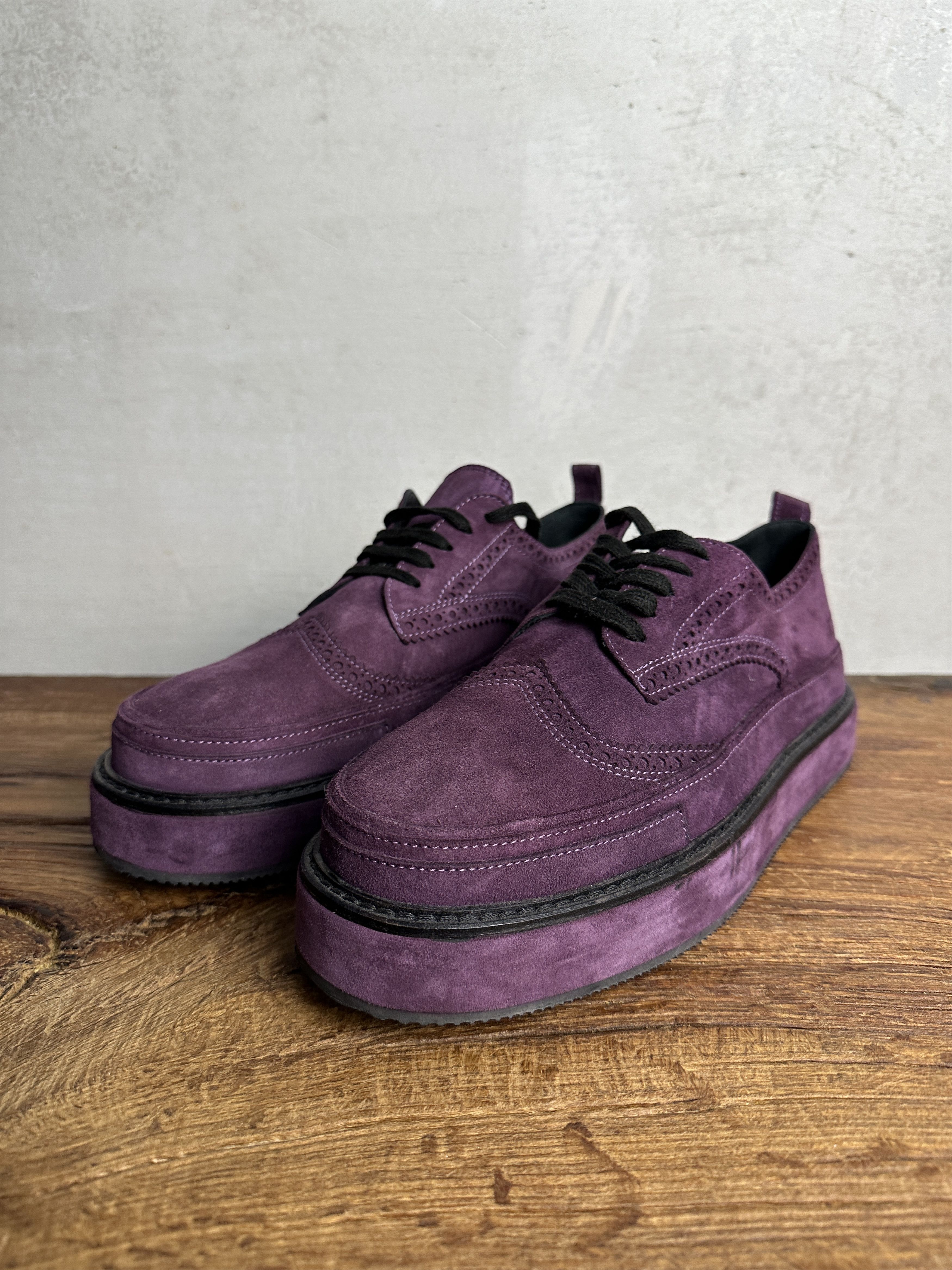 Ann Demeulemeester Ann Demeulemeester Suede Derby Shoes Size US 9 / IT 39 - 1 Thumbnail