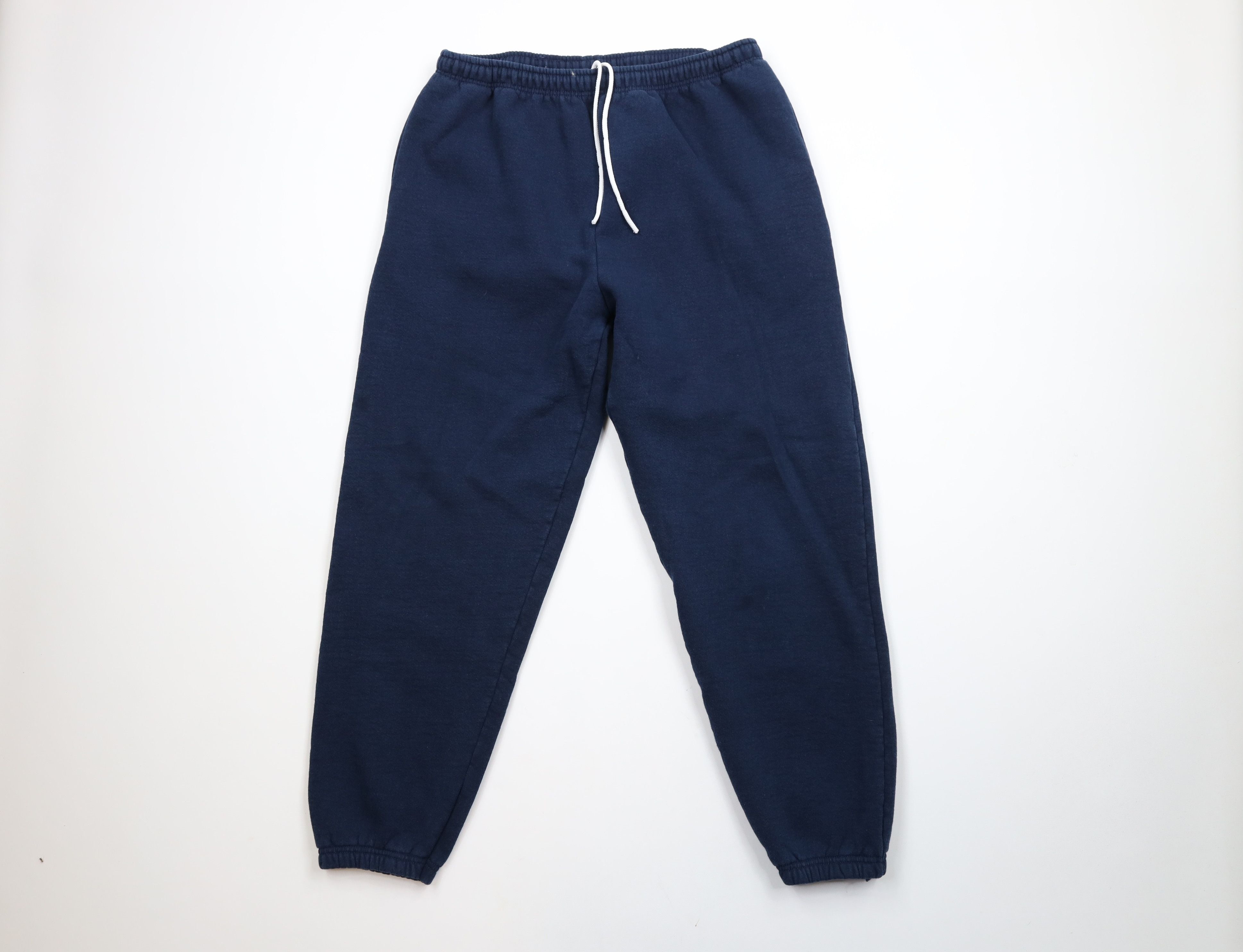 Vintage Vintage 90s Streetwear Heavyweight Sweatpants Joggers Navy Size US 36 / EU 52 - 1 Thumbnail