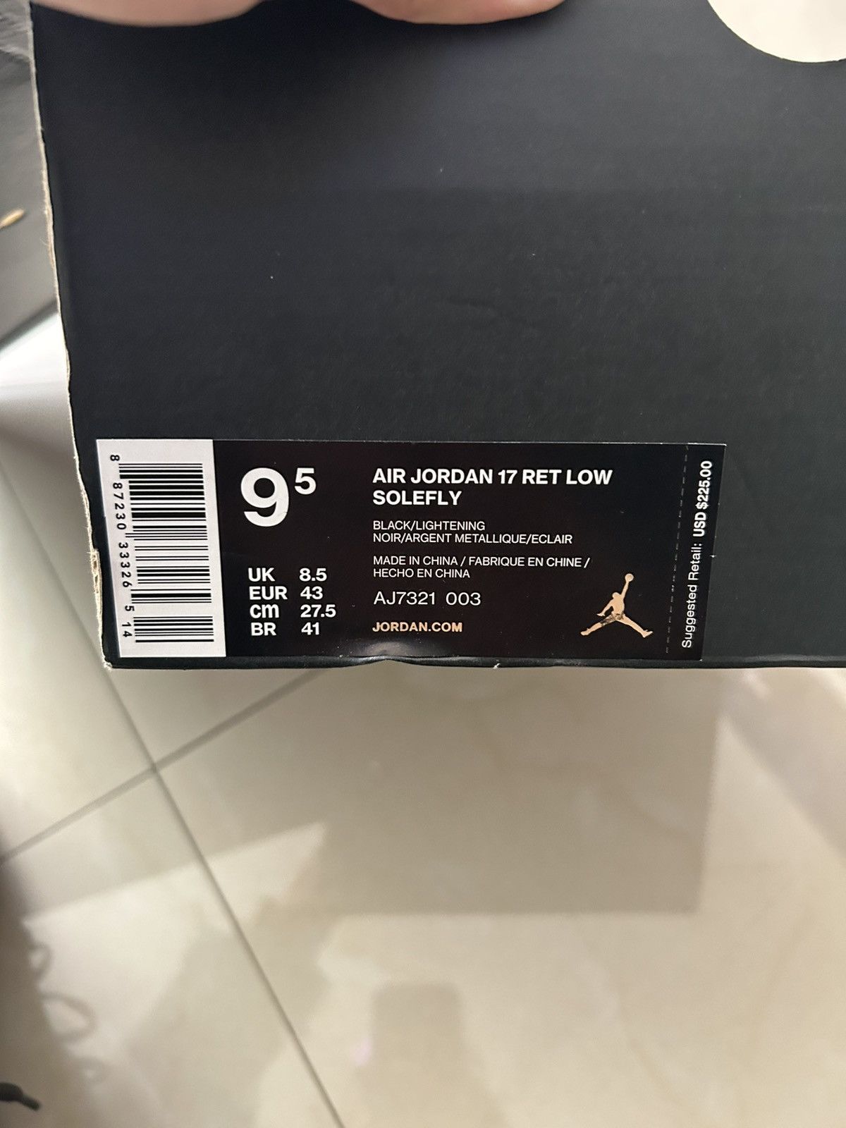 Jordan Brand Jordan x Solefly Lightning 17s Size US 9.5 / EU 42-43 - 10 Thumbnail