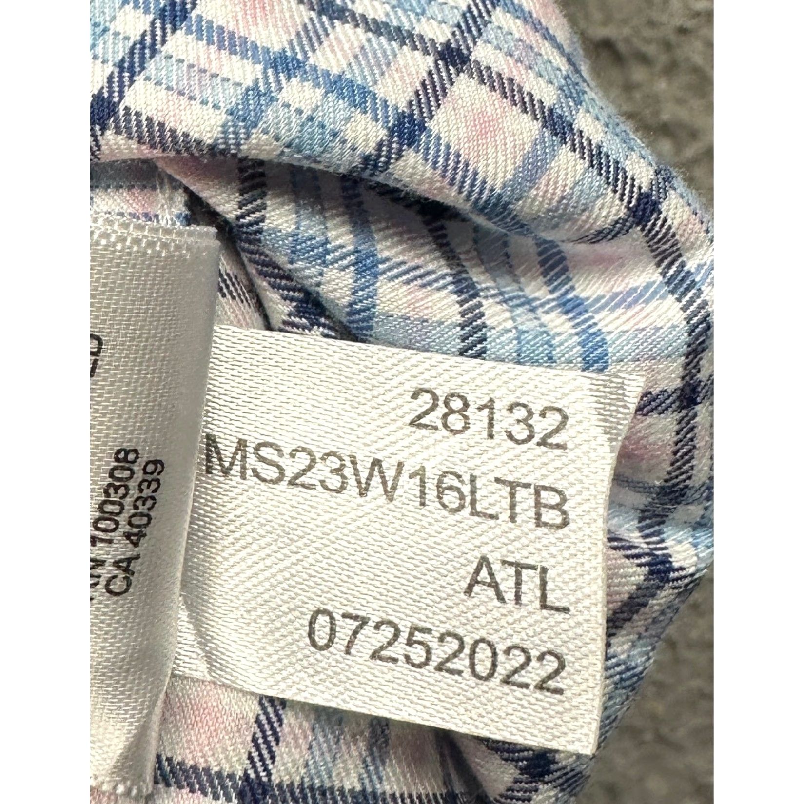 Peter Millar Peter Millar Crown Eddings Sport Button-Down Plaid Shirt Mens 2XL Long Sleeve Blue Pink Casual Formal Travel Mens Size US XXL / EU 58 / 5 - 7 Thumbnail