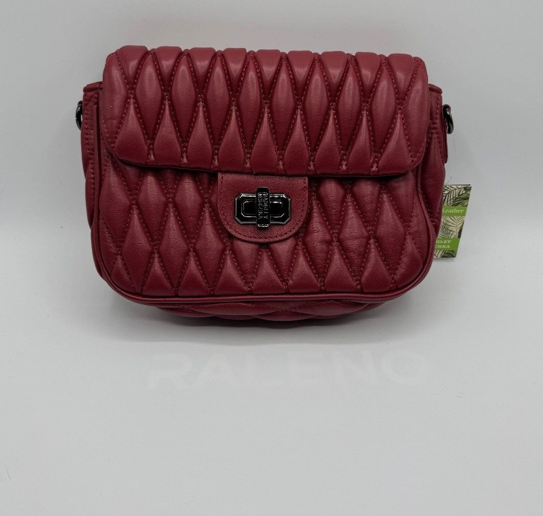 Badgley Mischka Badgley Mischka Quilted Messenger Bag, Plum Size ONE SIZE - 1 Thumbnail