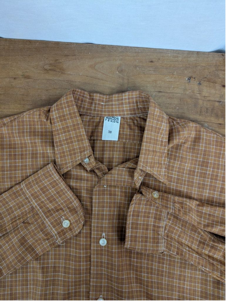 Vintage Deadstock Fekon Communist Ea Hungarian Plaid Shirt Small 38 Size US S / EU 44-46 / 1 - 1 Thumbnail