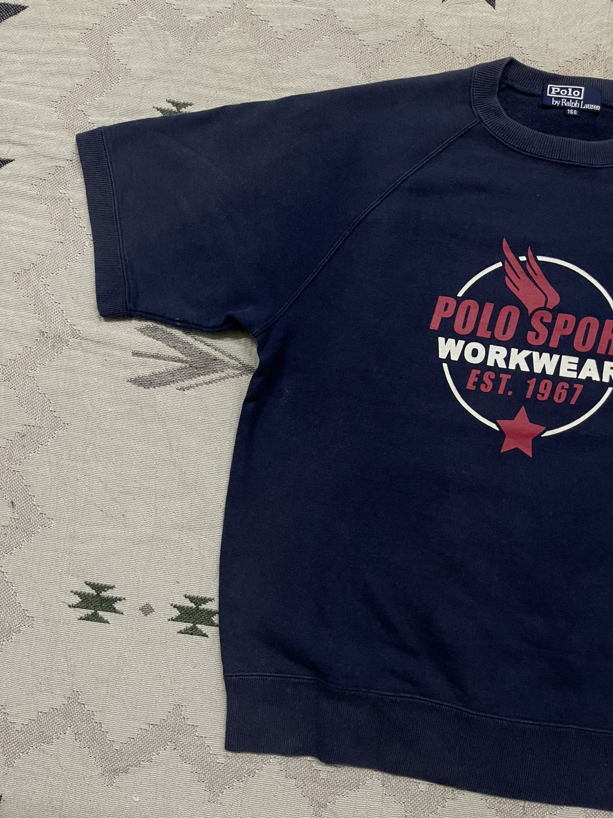 Polo Ralph Lauren 90s POLO SPORT WORKWEAR WING BY RALPH LAUREN CREWNECK FADED Size US S / EU 44-46 / 1 - 3 Thumbnail