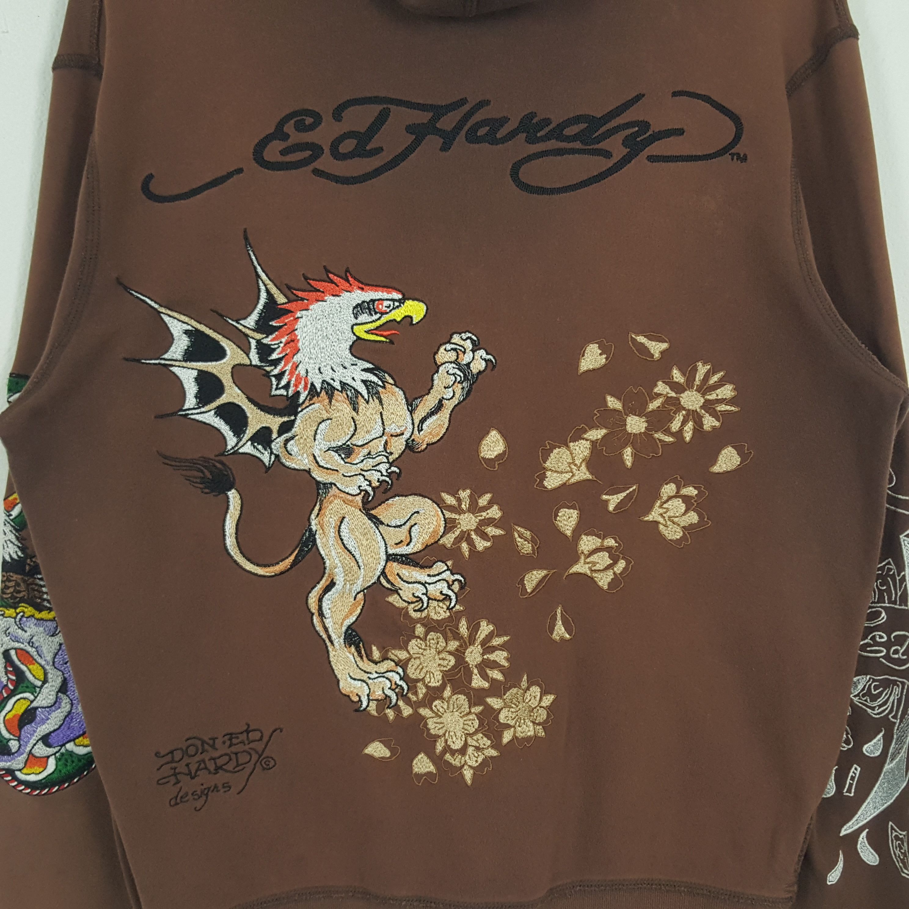 Christian Audigier Vintage Ed Hardy by Christian Audiger Designer Sweatshirt Size US L / EU 52-54 / 3 - 2 Thumbnail