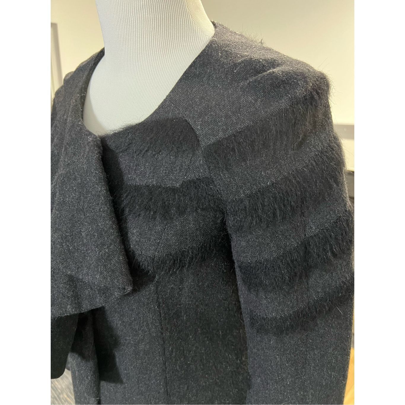 Other Poleci black coat jacket wool blend size 2 Size XS / US 0-2 / IT 36-38 - 4 Thumbnail