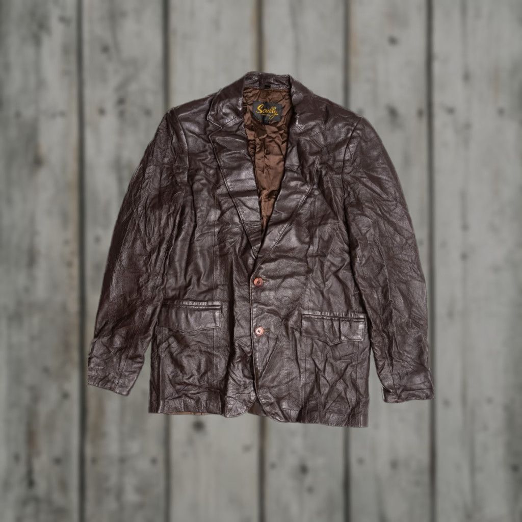 Scully VINTAGE Scully Leather Sport Coat Jacket Size US L / EU 52-54 / 3 - 1 Thumbnail