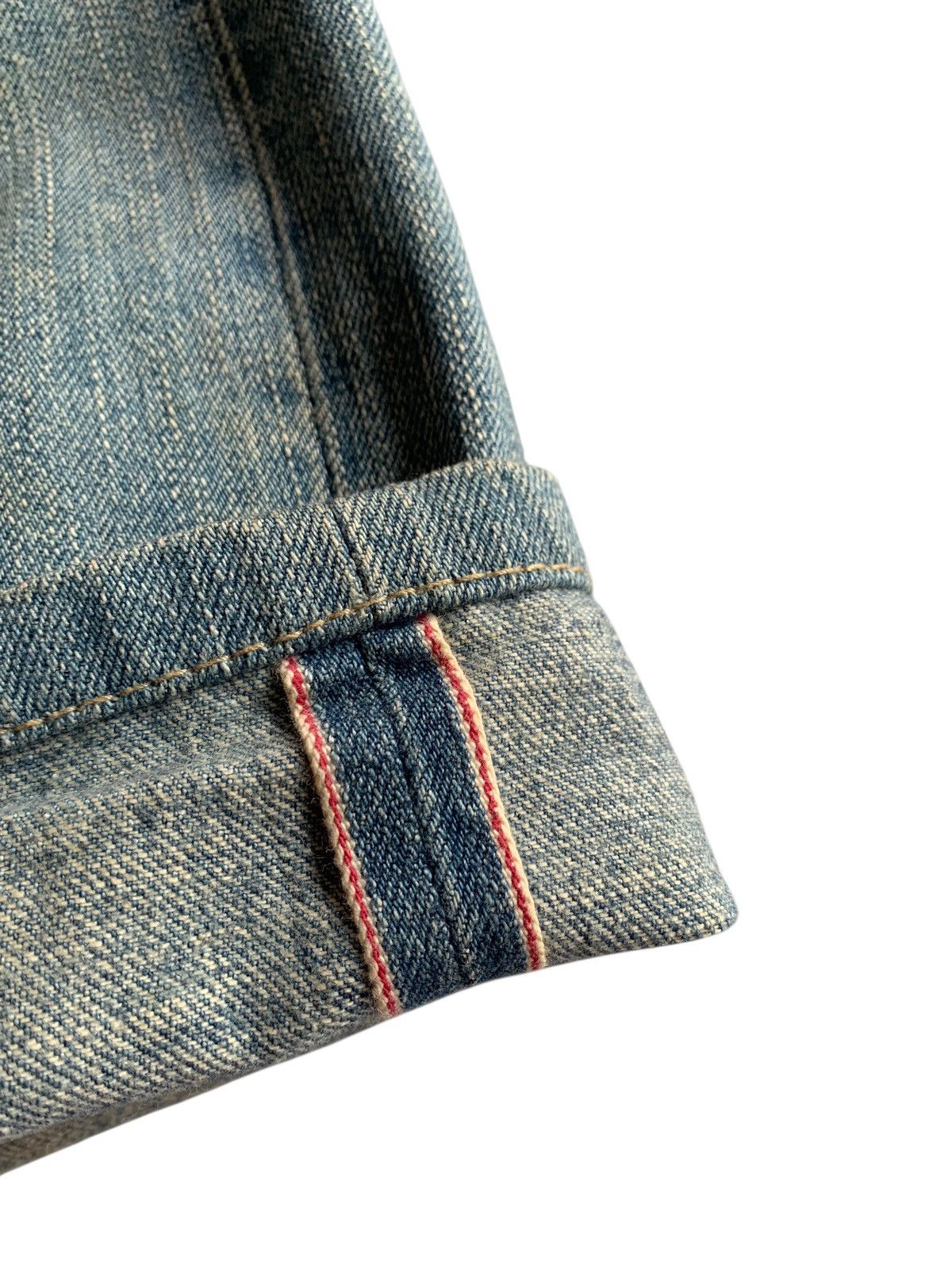 Edwin VINTAGE EDWIN SELVEDGE 505Z FADED&RUSTY DISTRESSED DENIM Size US 30 / EU 46 - 10 Thumbnail