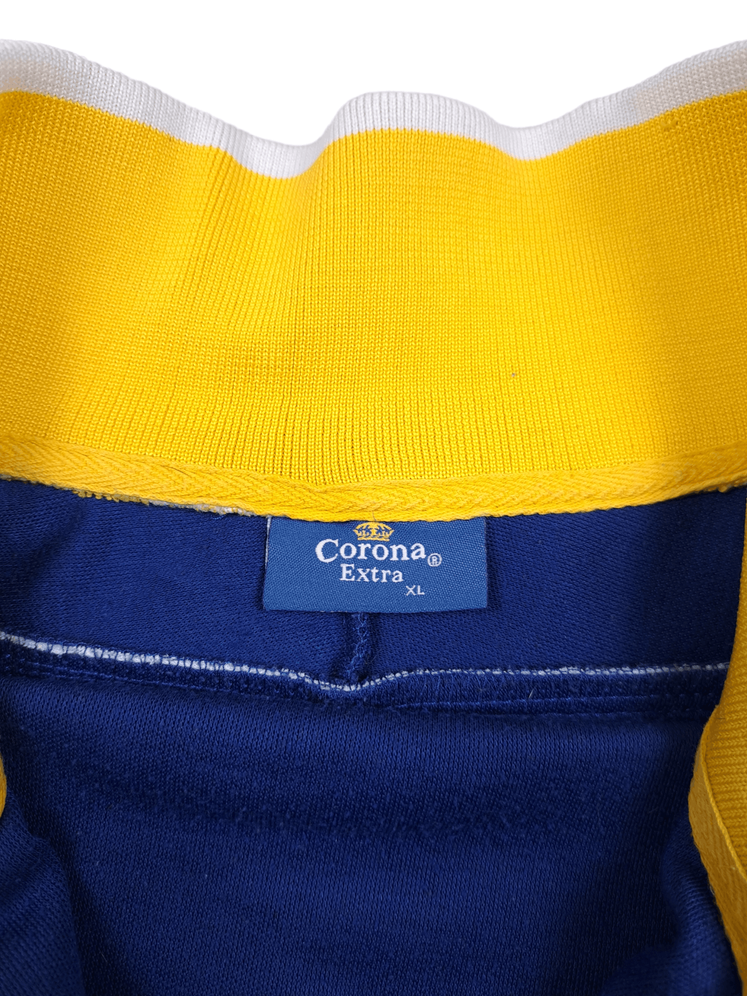 Budweiser × Vintage 💎 Vintage Y2K Corona Extra Zip Up Blue Yellow Sweatshirt Size US XL / EU 56 / 4 - 6 Thumbnail