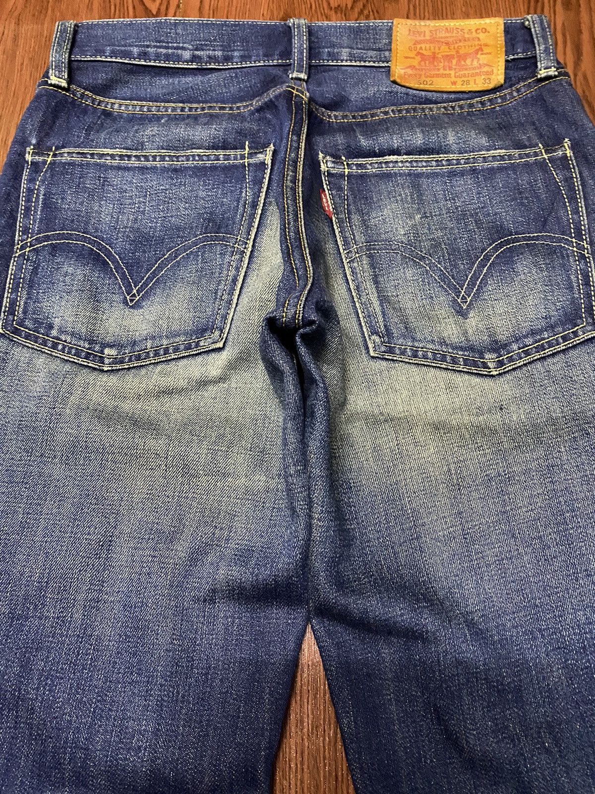 Levi's Vintage 90s Levis 502 Loose Honeycomb Distressed Jeans Size US 30 / EU 46 - 8 Thumbnail