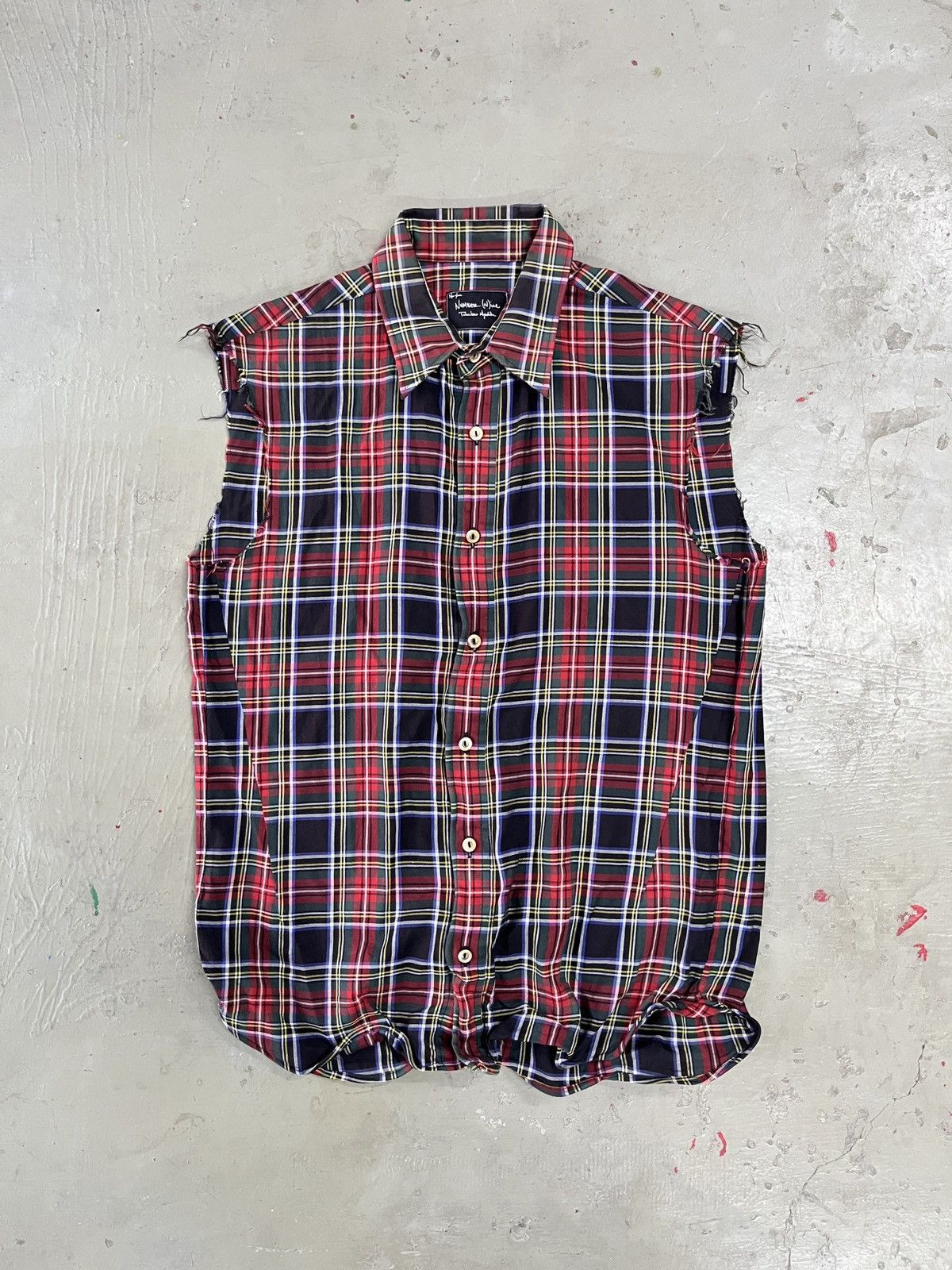 Number (N)ine Number (N)ine Plaid Puffer Vest | Grailed