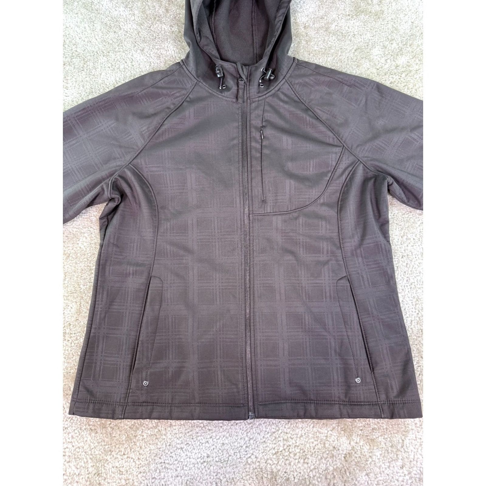 Free Country Free Country Jacket Windbreaker Gray Plaid Lined Size Medium Zip Sz M Ski Size M / US 6-8 / IT 42-44 - 2 Thumbnail
