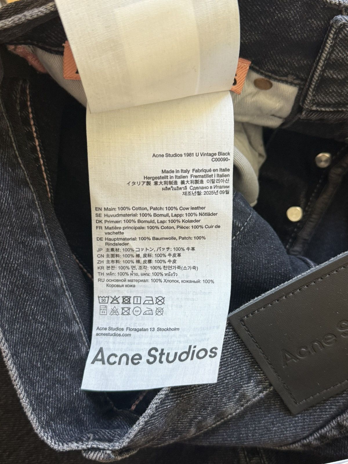 Acne Studios NWT - 1981U Vintage Black Size US 27 - 7 Thumbnail