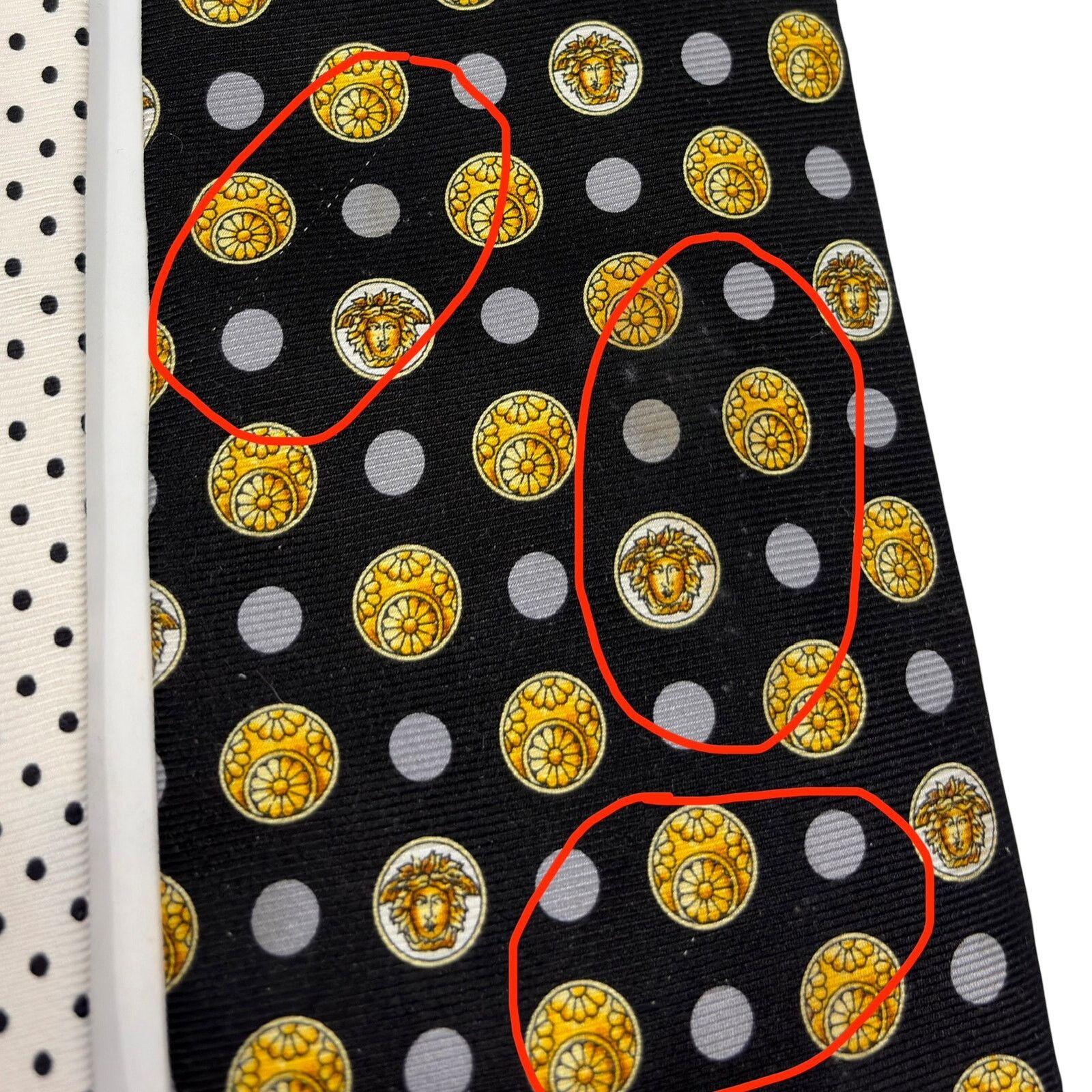 Versace Versace Vintage Medusa Tie Size ONE SIZE - 10 Thumbnail