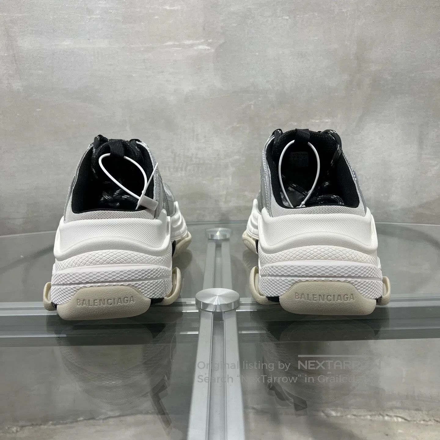 Balenciaga Balenciaga Half-trailer dad shoes, silver Size US 6.5 / IT 36.5 - 6 Thumbnail
