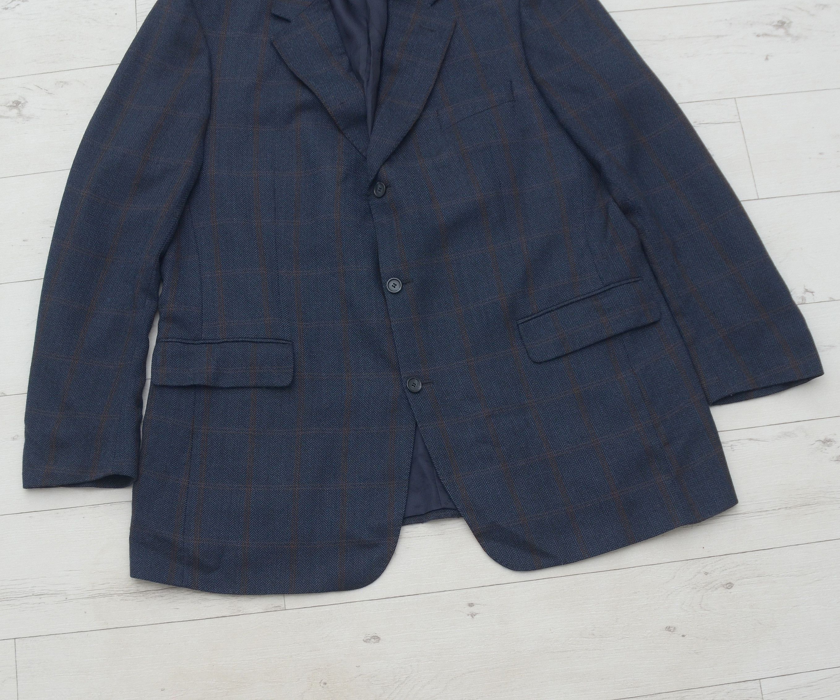 Burberry × Burberry Prorsum Vintage BURBERRY London Wool Tweed Check Blazer size 56 Size 54R - 3 Thumbnail