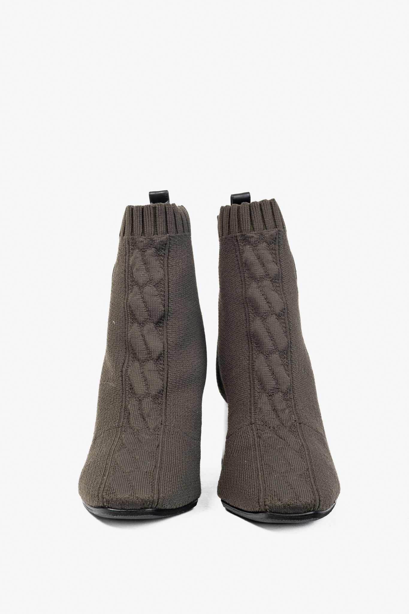 Hermes Hermes Volver 60 Vert Sapin Knit Ankle Boots Size US 5.5 / IT 35.5 - 2 Thumbnail