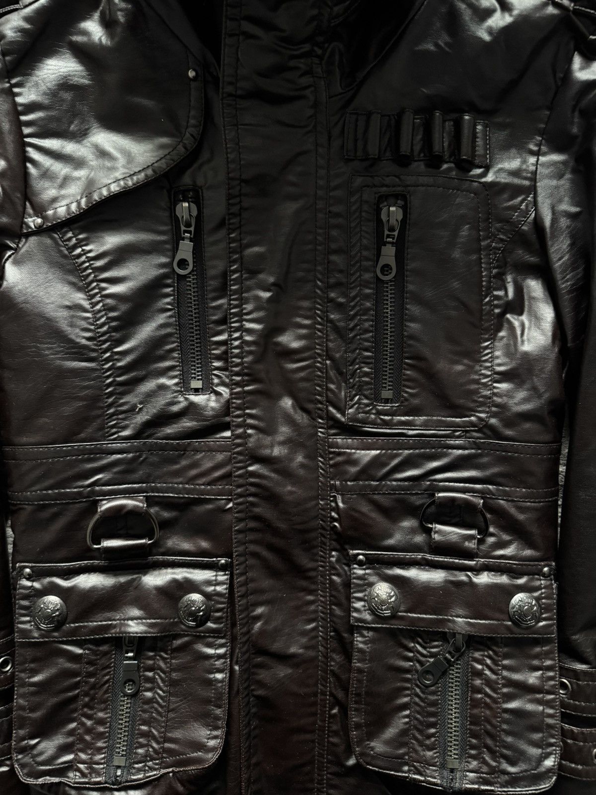 In The Attic In The Attic tactical bondage leather jacket Size US L / EU 52-54 / 3 - 8 Thumbnail