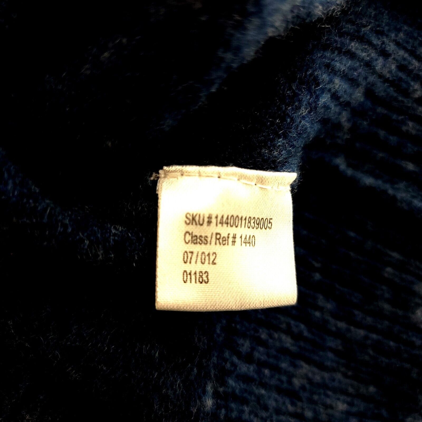 Jos. A. Bank Jos A Bank Executive Lambswool Nylon Blue Crew Neck Sweater Size US L / EU 52-54 / 3 - 7 Thumbnail