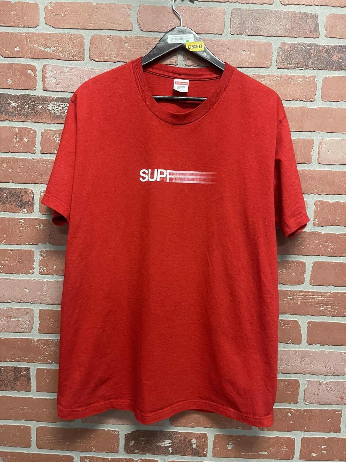 Supreme Size L - Supreme Motion Tee Red Gently Used Size US L / EU 52-54 / 3 - 1 Thumbnail