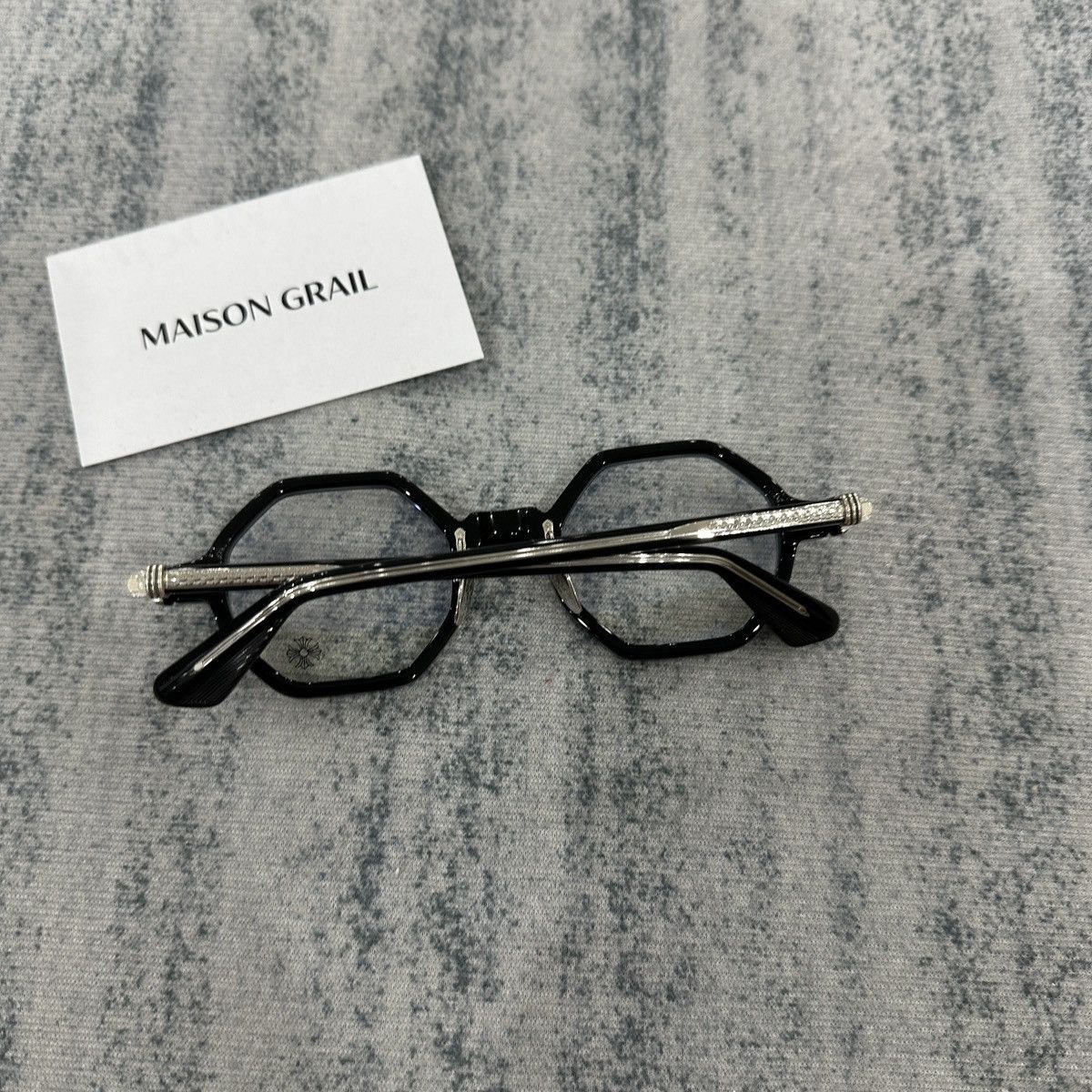 Chrome Hearts CHROME HEARTS CLITCO-A BLACK EYEGLASSES Size ONE SIZE - 4 Thumbnail