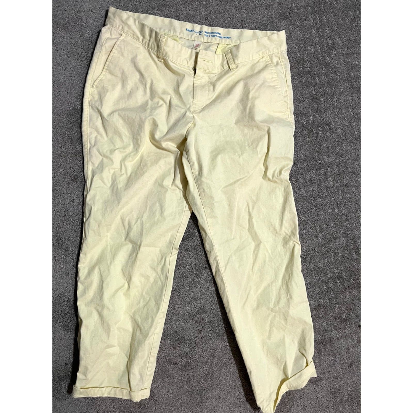 Gap GAP Women's 12 Regular Bootcut Chino Stretch Pants Yellow Colorful Size 34" / US 12 / IT 48 - 3 Thumbnail