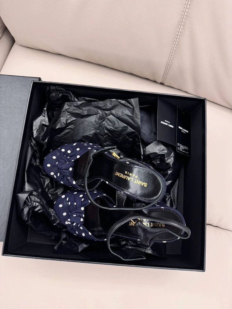 Saint Laurent Paris Saint Laurent Paris Polka-dot platform heels Size US 5.5 / IT 35.5 - 2 Thumbnail