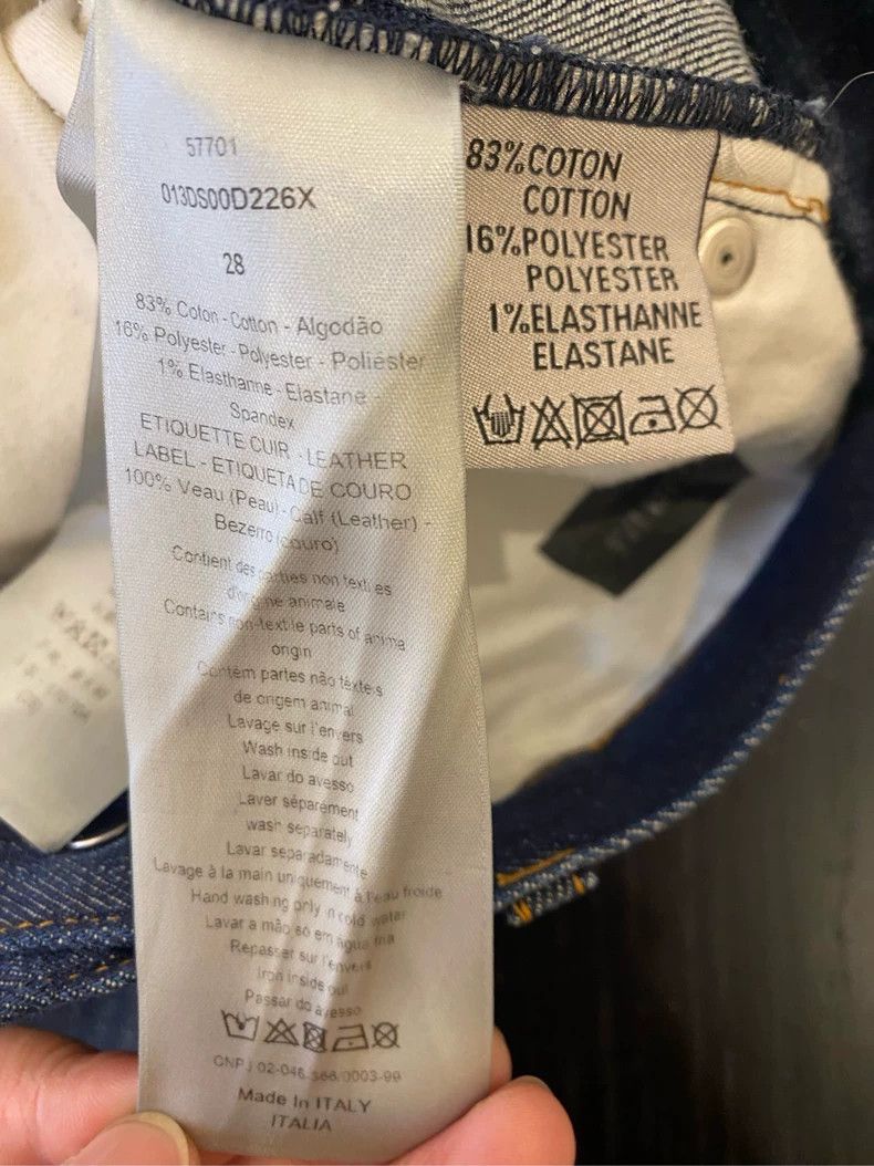 Dior Dior Dark blue inner full-printed logo jeans 2504-Nextarrow Size 28" / US 6 / IT 42 - 6 Thumbnail