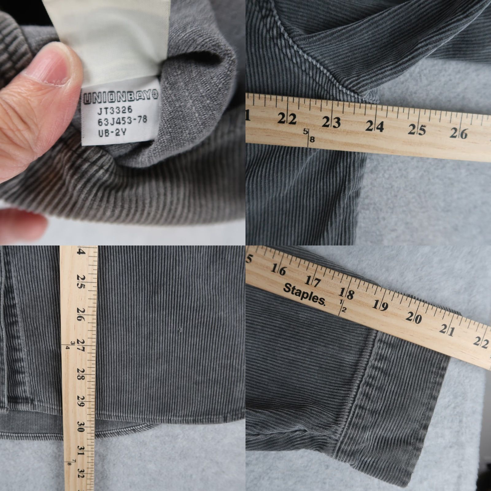 Vintage VINTAGE UNIONBAY Corduroy Shirt Jacket Men M Gray Button-Up Casual Preppy 90s Retro Vintage UnionBay Shirt Jacket Mens M Gray Button-Up Size US M / EU 48-50 / 2 - 8 Thumbnail