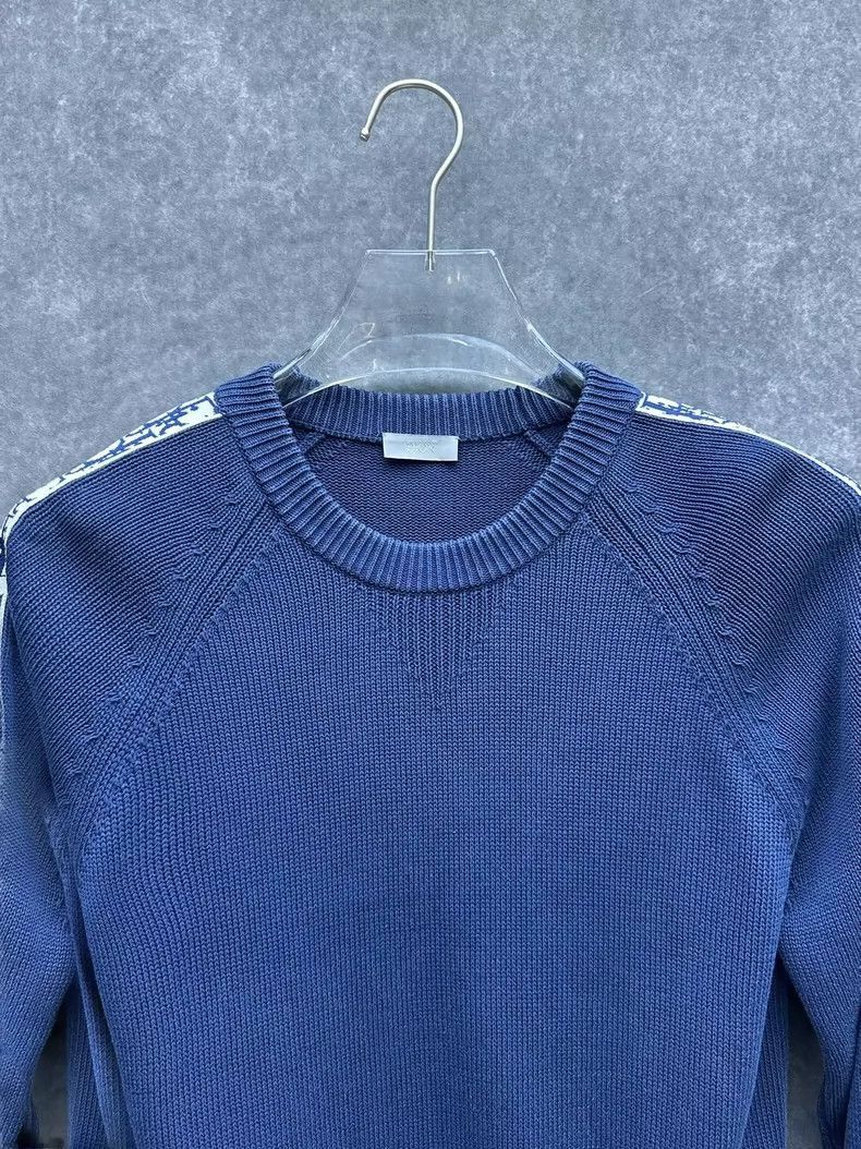 Dior Dior Dior Logo Knit Sweater for Men, Blue-2507 Size US S / EU 44-46 / 1 - 8 Thumbnail
