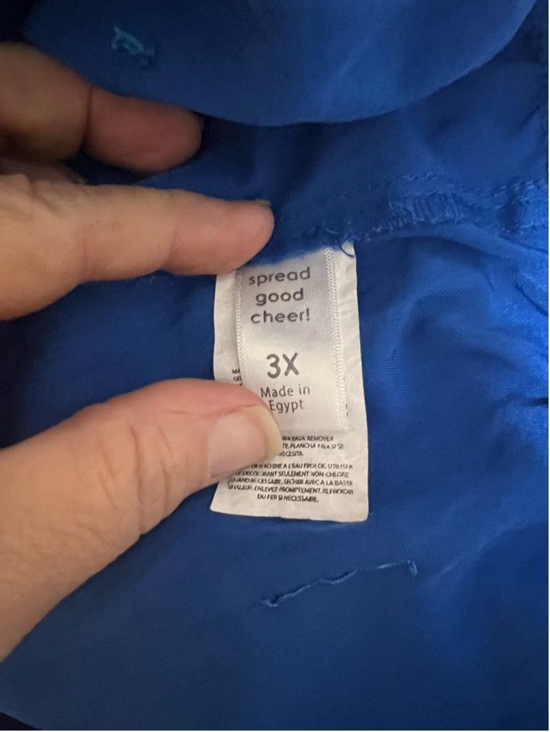 Other Womens spread good cheer! Scrub pants Size 3X Blue Size 42" / US 20 - 5 Thumbnail