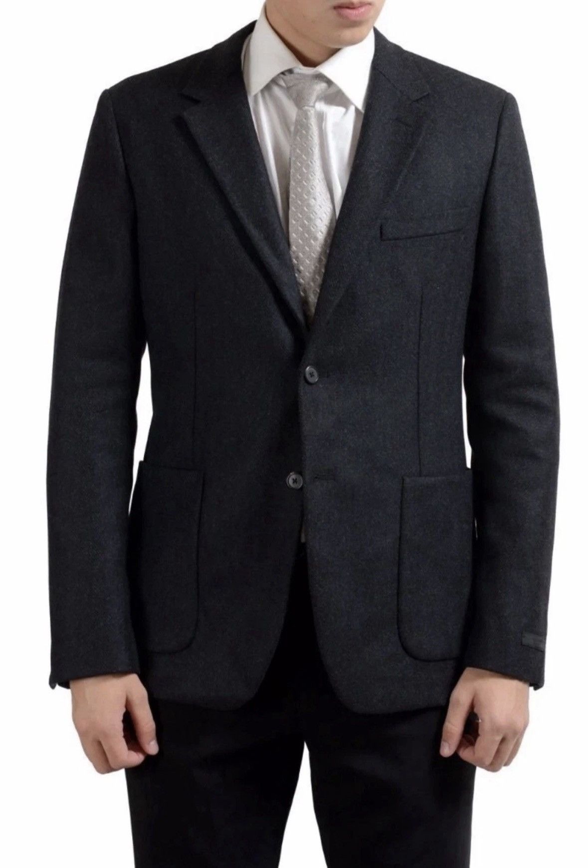 Prada Prada Men’s Blazer Wool Blend 2 Button Patch Pocket UG0702 Size 54R - 1 Thumbnail