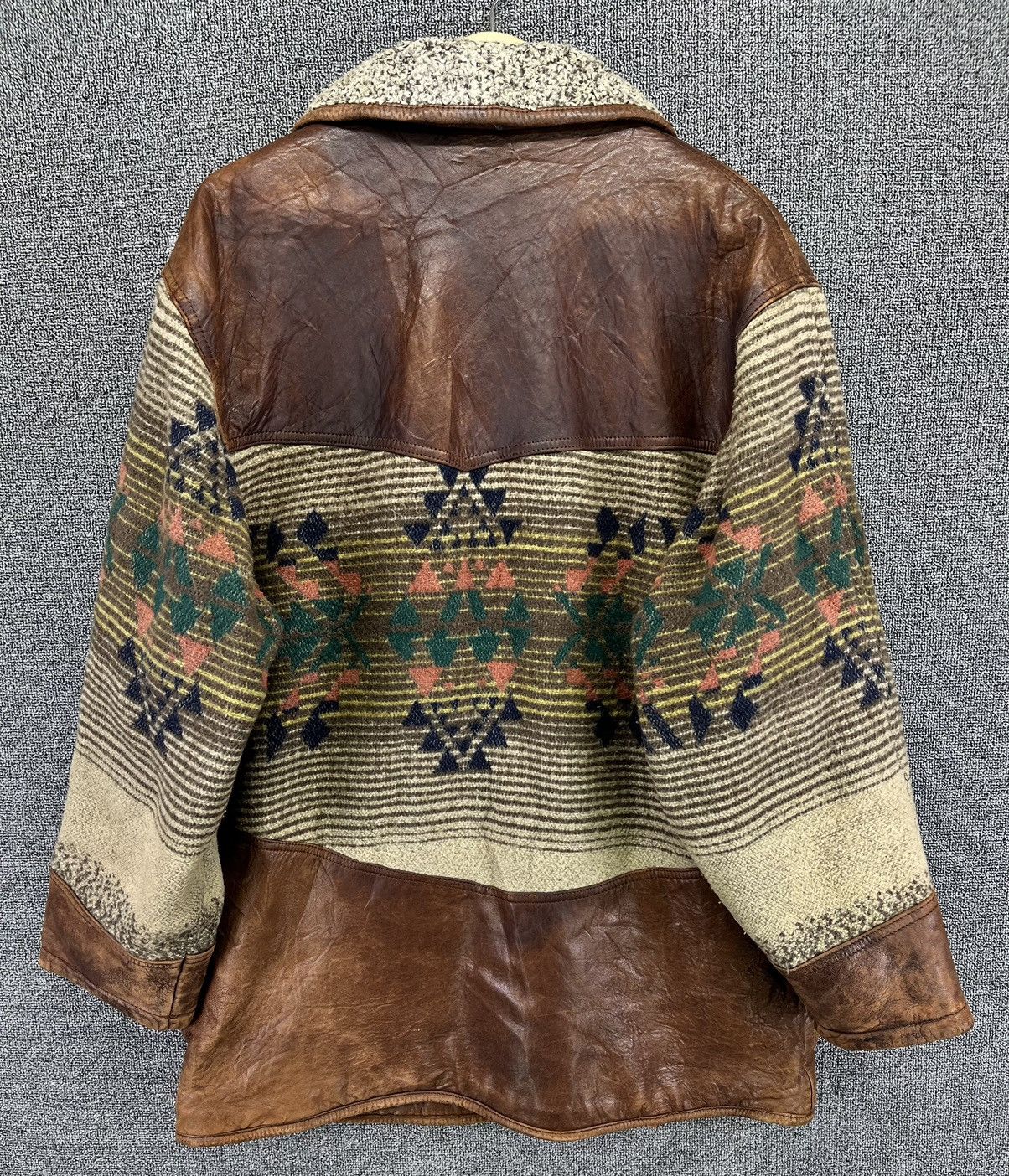 Japanese Brand Vintage Japanese Sherpa Rare Leather Jacket Size US M / EU 48-50 / 2 - 10 Thumbnail