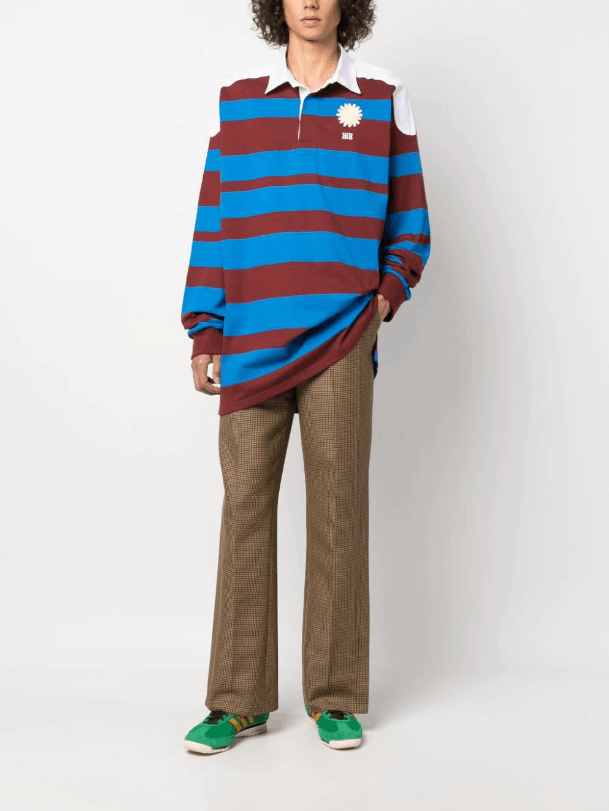 BNWT AW23 WALES BONNER HEAVY COTTON JERSEY CITY POLO L